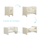 Ver imagem 6 de Quarto de Bebê Berço Evolution + Guarda Roupa 2 Portas Areia Fosco Madeira