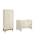 Ver imagem 2 de Quarto de Bebê Berço Evolution + Guarda Roupa 2 Portas Areia Fosco Madeira