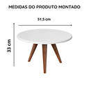 Ver imagem 2 de Mesa de Centro Redonda em MDF Lívia - Branco