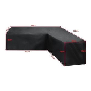 Capa Impermeável para Sofá em L 286/222x82x78cm