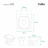 Assento Sanitário Almofadado Astra Life Branco para Vaso Celite - 3