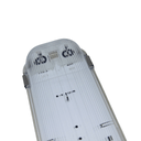 Ver imagem 3 de Luminária Hermética com 2 Lâmpadas T8 LED 120cm Branco Neutro