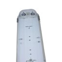 Ver imagem 2 de Luminária Hermética com 2 Lâmpadas T8 LED 120cm Branco Neutro