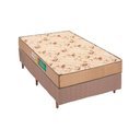 Ver imagem 1 de Cama Box Solteiro: Colchão Espuma D33 Polar Pérola + Base CRC Rústico Clean(88x188)