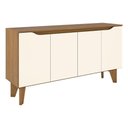 Ver imagem 3 de Cristaleira Liz e Aparador Buffet Ambar Off White Nature – Henn