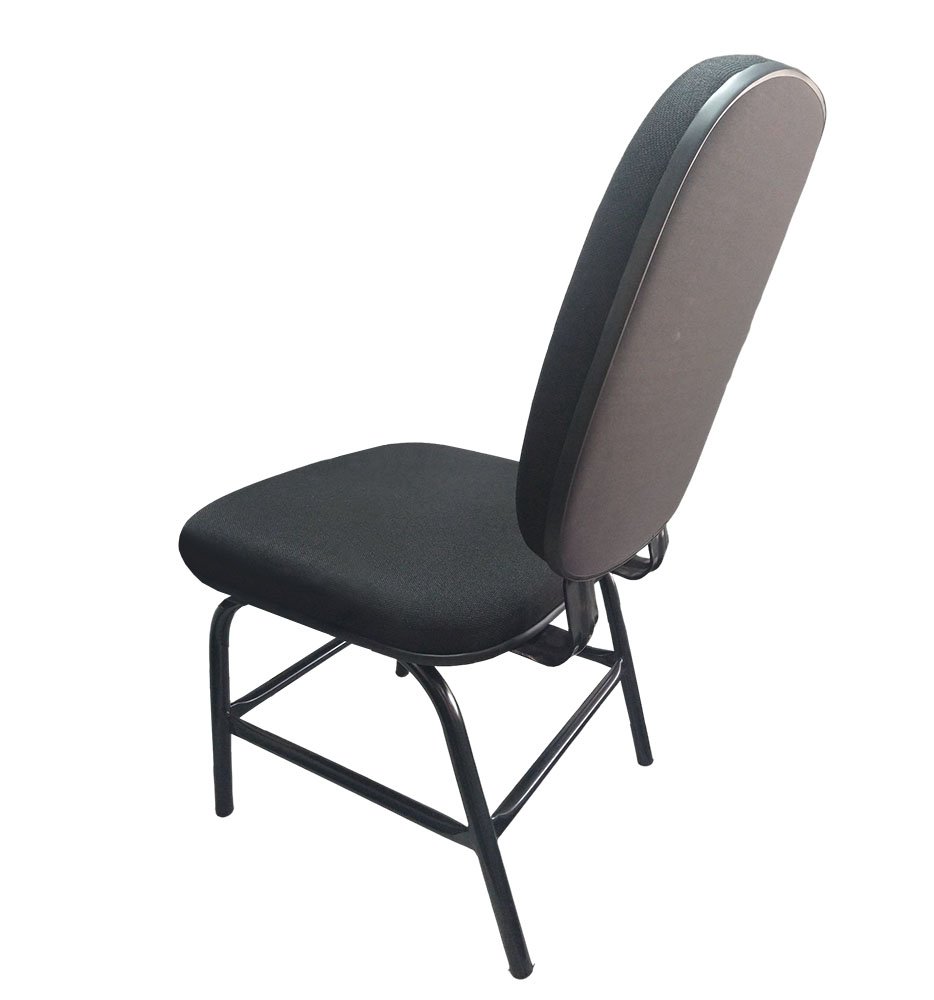 Cadeira Cadeirão Reforçado Para Obeso Plus Size 170 Kg Anatômica Jserrano Preta - 3