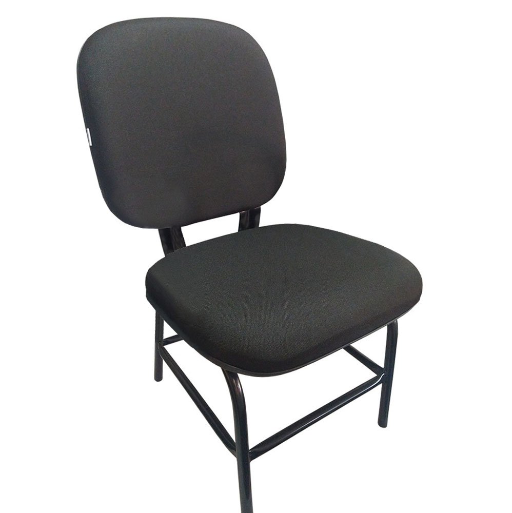 Cadeira Cadeirão Reforçado Para Obeso Plus Size 170 Kg Anatômica Jserrano Preta - 2