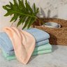 Jogo de Toalhas Ornamental 3 Peças 100% Algodão Banho Rosto - 3