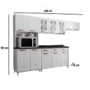 Ver imagem 2 de Cozinha Compacta Completa 280cm 5 Peças Mirage New Telasul