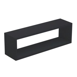 Nicho Retangular Decorativo 70x15x15 Preto em Mdf
