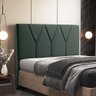 Cabeceira Cama Box Casal 140 Cm Aurora Linho Verde Musgo - 7