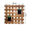 Mini Jardim Vertical Suculenta Artesanato Madeira 30cm Movelaria Leal Jardim Vertical Madeira, Paine - 3