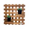 Mini Jardim Vertical Suculenta Artesanato Madeira 30cm Movelaria Leal Jardim Vertical Madeira, Paine - 1