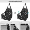 Cadeirinha Transporte Dobravel Pet Cadeira Carro Assento para cão Gato Cachorro Passeiocom Bolso - 2