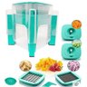 Processador de alimentos mandoline espiral multifuncionalcortador fatiador macarrao vegetais frutas - 5
