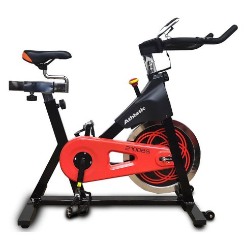 Bicicleta Spinning Athletic Advanced 2100bs: Volante 18kg, 125kg Suportados Treino de Alta Intensida