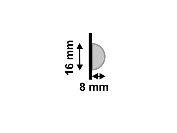 Meia Curva Poliest 597 Cinza Glacial 1,6cm Santa Luzia (1un) - 3