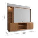 Ver imagem 4 de Home Painel Atlanta Tv até 65 Cinamomo/off-white/ripado