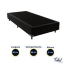 Ver imagem 4 de Cama Box Solteiro Suede Preto