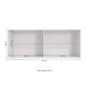 Ver imagem 2 de Aéreo Maleiro Baixo de 4 Portas 175cm Linha Modulado Adapt N543 Kappesberg - Branco/nogueira