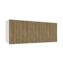 Ver imagem 1 de Aéreo Maleiro Baixo de 4 Portas 175cm Linha Modulado Adapt N543 Kappesberg - Branco/nogueira