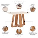 Ver imagem 3 de Mesa de Jantar 4 Lugares 120cm Lince Nature/off H02 - Mpozenato