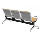 Ver imagem 3 de Cadeira Longarina Aeroporto 3 Lugares com Estofado Cor:bege