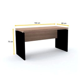 MESA P/ ESCRITÓRIO 150X60 PANDIN PE40 - NATURALLE M1500PE40 - 2