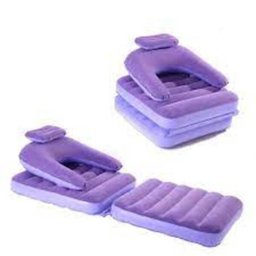Sofá Cama Inflavel 2 em 1 Poltrona 150kg Multifuncional com Encosto Ultra Lounge Colchão Quarto Sala - 4 Sofá Cama Inflavel 2 em 1 Poltrona 150kg Multifuncional com Encosto Ultra Lounge Colchão Quarto Sala - 4