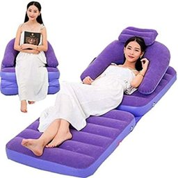 Sofá Cama Inflavel 2 em 1 Poltrona 150kg Multifuncional com Encosto Ultra Lounge Colchão Quarto Sala - 2 Sofá Cama Inflavel 2 em 1 Poltrona 150kg Multifuncional com Encosto Ultra Lounge Colchão Quarto Sala - 2