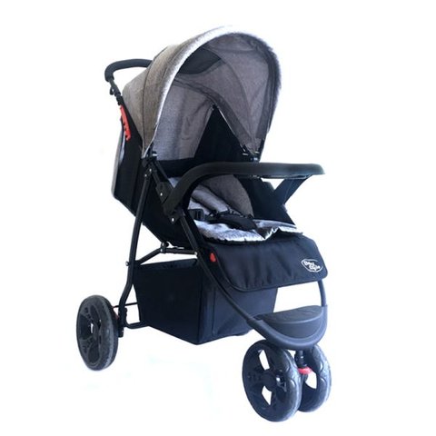 Carrinho Urban Rodas Grandes Baby Style Cinza