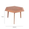 Mesa de Jantar Hexazonal 125,5cm X 75cm Ecograndis Jardim - 2