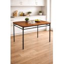 Ver imagem 3 de Pé de Mesa Industrial Aço Preto Base Retangular Reforçada Alta Resistência