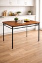 Ver imagem 3 de Pé de Mesa Industrial Aço Preto Base Retangular Reforçada Alta Resistência