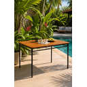 Ver imagem 4 de Pé de Mesa Industrial Aço Preto Base Retangular Reforçada Alta Resistência