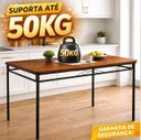 Ver imagem 5 de Pé de Mesa Industrial Aço Preto Base Retangular Reforçada Alta Resistência