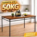 Ver imagem 5 de Pé de Mesa Industrial Aço Preto Base Retangular Reforçada Alta Resistência
