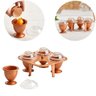 Cozedor Ovos Cozidos 4 Formas Ceramica Cozido Cozinha - 4