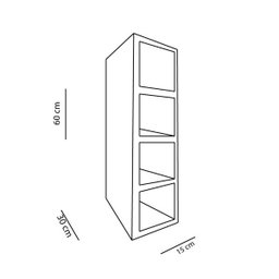 Nicho Garrafeiro Natural Em Mdf - 4