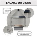 Ver imagem 6 de Kit Churrasqueira Gourmet a Carvão 80cm Inox 430 com Suporte L