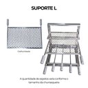 Ver imagem 7 de Kit Churrasqueira Gourmet a Carvão 80cm Inox 430 com Suporte L