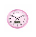 Ver imagem 4 de Relogio Rosa Analogico Parede Calendario Termometro Digital Despertador Escritorio Sala Luxo