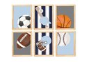 Ver imagem 1 de Kit Quadro Esporte Infantil Decorativo Quarto Criança Enxoval Bebê