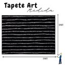 Ver imagem 2 de Tapete Sala Art Black 2,00 X 3,00 Off White Des 12 Preto