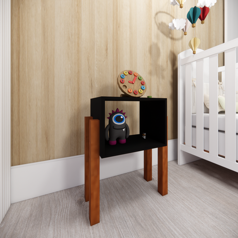 Nicho Decoração e Organização Quarto Infantil Preto