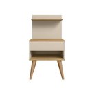 Ver imagem 4 de Kit 2 Mesa de Cabeceira Kosovo Cinamomo/off White - Rv Móveis