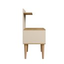 Ver imagem 5 de Kit 2 Mesa de Cabeceira Kosovo Cinamomo/off White - Rv Móveis