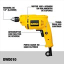 Ver imagem 4 de Furadeira Elétrica Dewalt Dwd010-b2 1/4 Pol 380w 220v Reversível