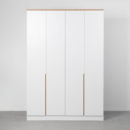 Guarda-roupa Harper 4 Portas 1,60m - Branco - 6