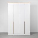 Ver imagem 6 de Guarda-roupa Harper 4 Portas 1,60m - Branco